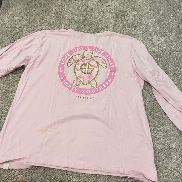 Simply Southern Pink Long Sleeve Tee - Picture 3 of 3